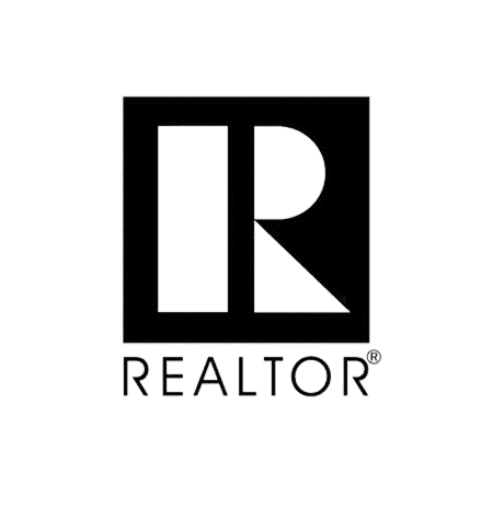 Black REALTOR logo with square R