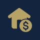 House with dollar coin icon