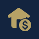 House with dollar coin icon
